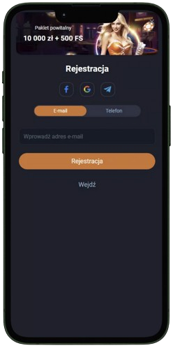 Panel bonusów w aplikacji Vox Casino